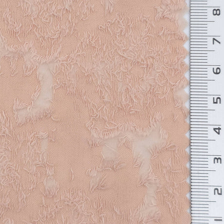 Pale Pink - Jacquard Floral Poly Woven Fabric - FAB1878