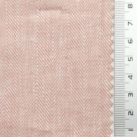 Herringbone YarnDyed Linen Rayon Woven Fabric - FAB1650 - 1.Maverick-2.Rose-3.Periwinkle-4.Heather-5.Clam Shell-6.Barley White-7.Raffia-8.Tasman-9.Arrowtown-10.Napa 