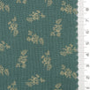 Samll Leafy Print Gauze Cotton Woven Fabric - FAB1749 - 1.Cream-2.Dark teal-3.Cream-4.Tan-5.Black 
