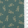 Samll Leafy Print Gauze Cotton Woven Fabric - FAB1749 - 1.Cream-2.Dark teal-3.Cream-4.Tan-5.Black 
