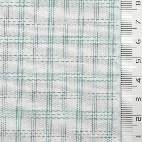 Check YarnDyed Cotton Woven Fabric - FAB1798 - 1.Light Blue Plaid-2.Mint Green-3.Light Beige-4.Charcoal Plaid 