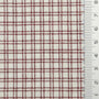 Monochrome Check YarnDyed Cotton Woven Fabric - FAB1800 - Red-Brown Plaid