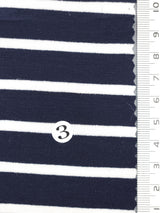 Solid Stripe Jersey Rayon Spandex Knit Fabric - FAB1726 - 1.Blue-2.Navy-3.Black-4.Red-5.Mellange-6.Olive-7.Dusty Pink-8.Red-9.White/Pink-10.White/Blue 