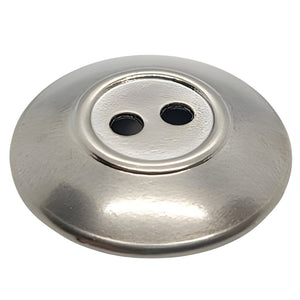 Black Nickel Ridged Buttons, 10-23mm