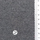 Charcoal Gray - Herringbone Twill Poly Rayon Wool Span Woven Fabric - FAB1872