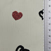 Coversational Flocked Mesh Metallic Polyester Knit Fabric - FAB1611 - 1.Red-2.Green-3.Pink-4.PInk-5.Mint-6.Ivory-7.White-8.Black 