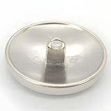 Versatile Nickel Shank Button, 13~25mm, Flat Design, Semi - Gloss, Multiple Sizes - FBTN270 - Nickel / 13mm-Nickel / 15mm-Nickel / 18mm-Nickel / 21mm-Nickel / 23mm-Nickel / 25mm 