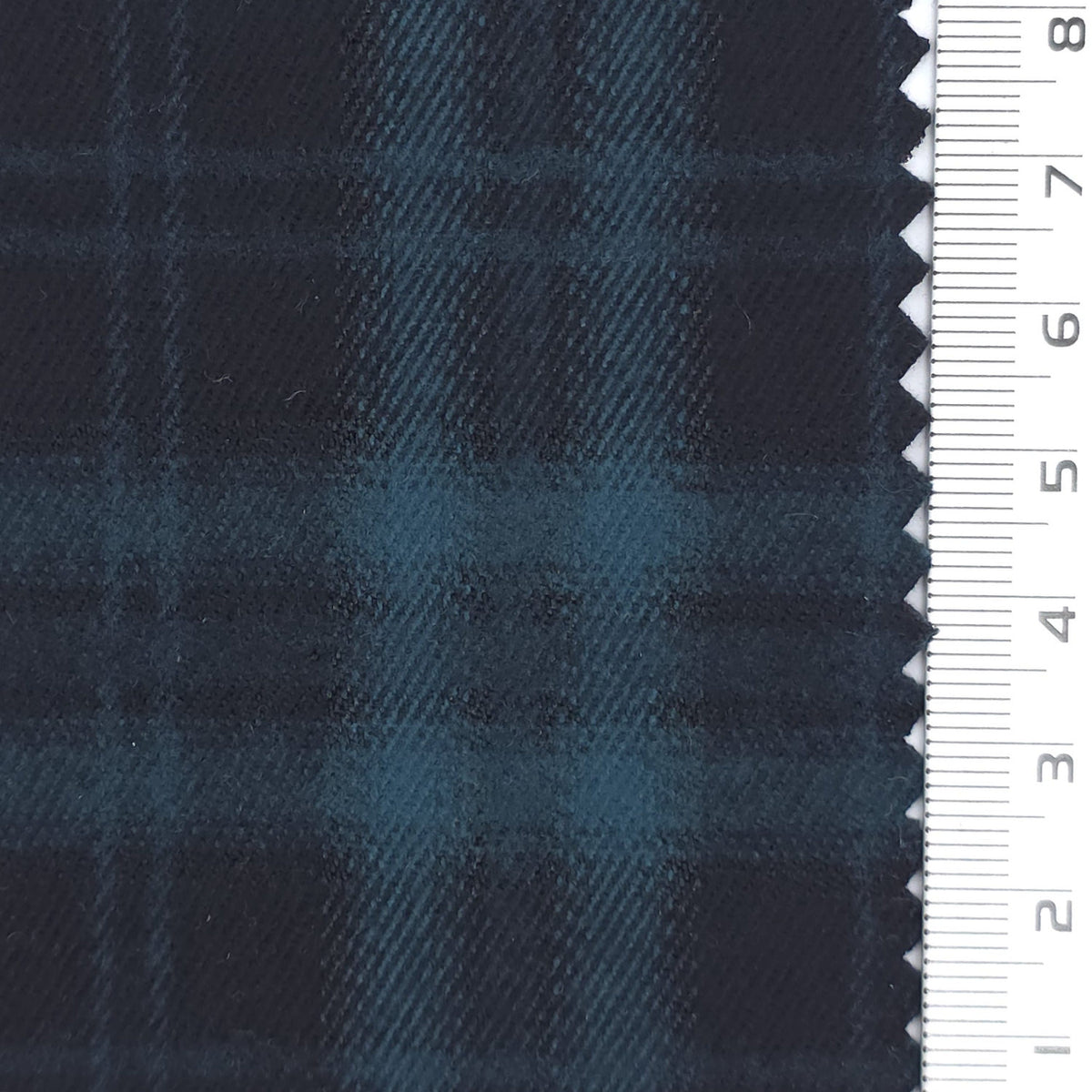 1: Dark Red-2: Navy Blue-3: Charcoal Gray-4: Dark Purple-5: Olive Green - Heavyweight Brushed Tartan Plaid Poly Rayon Span Twill Woven Fabric - FAB 1923