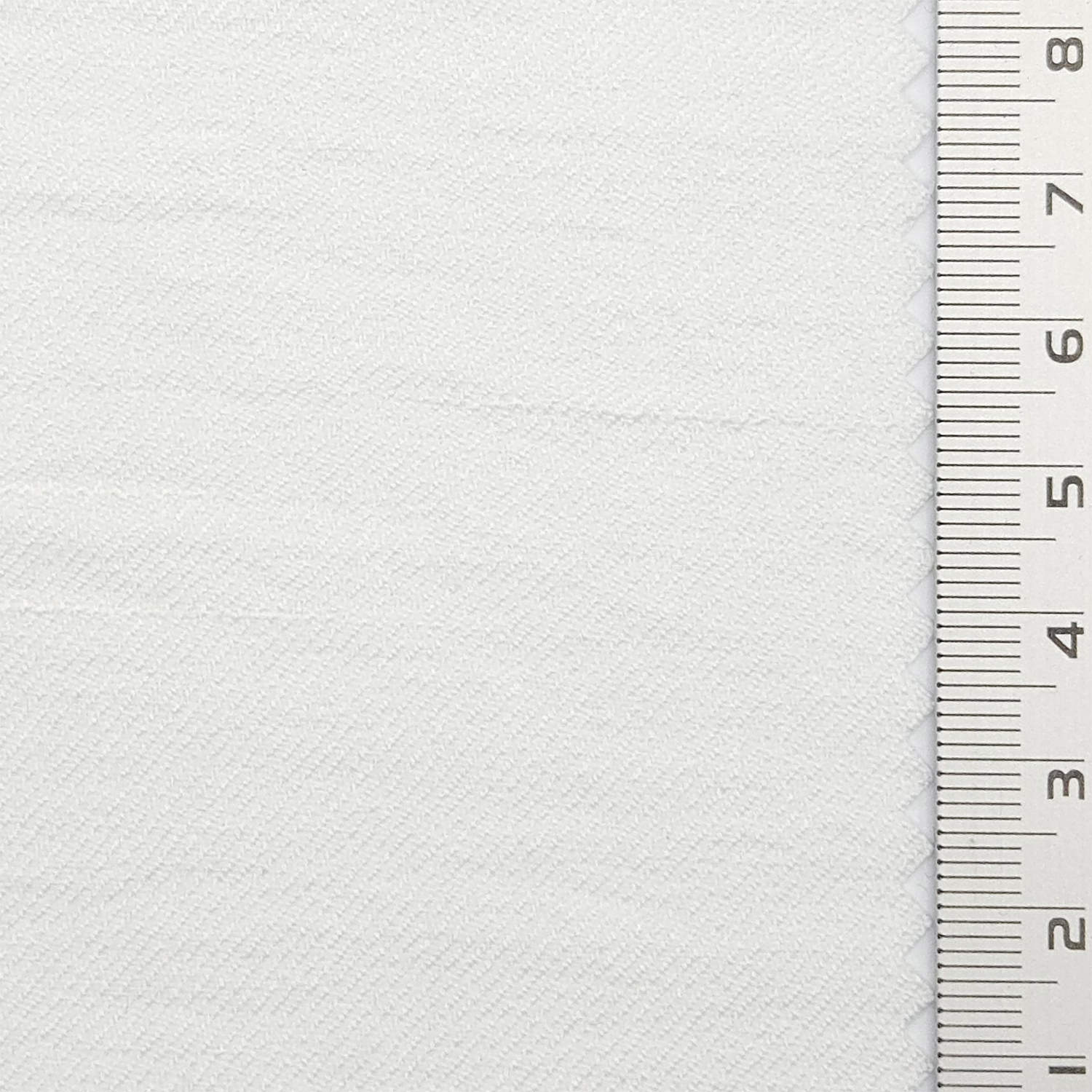 Solid Denim Slub Polyester Woven Fabric - FAB 1774 - 2.White