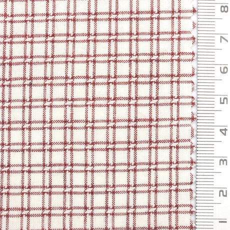 Windowpane Check YarnDyed Cotton Woven Fabric - FAB1760 - 1.Beige-2.Pink-3.Light Blue-4.Black-5.Charocal 