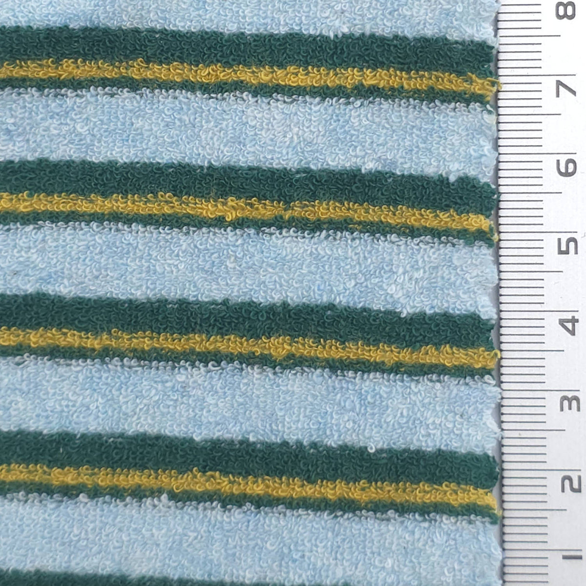 Stripe Cotton Polyester Knit Fabric - FAB1957 - Light Blue
