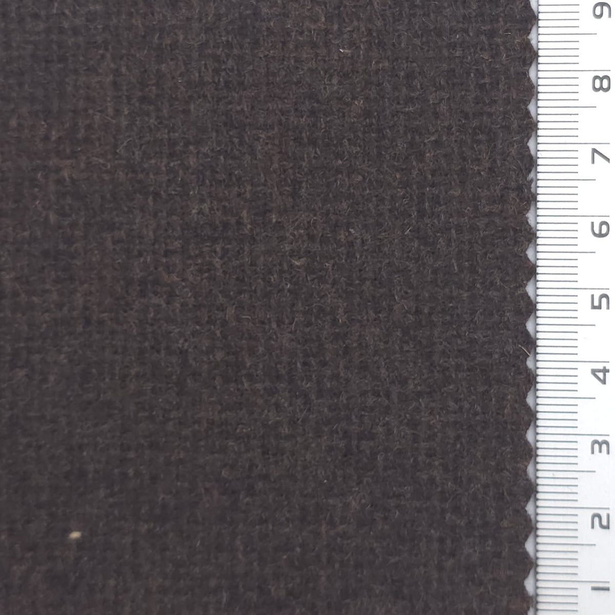 Tweed Wool Polyester Woven Fabric - FAB1965 - Dark Brown
