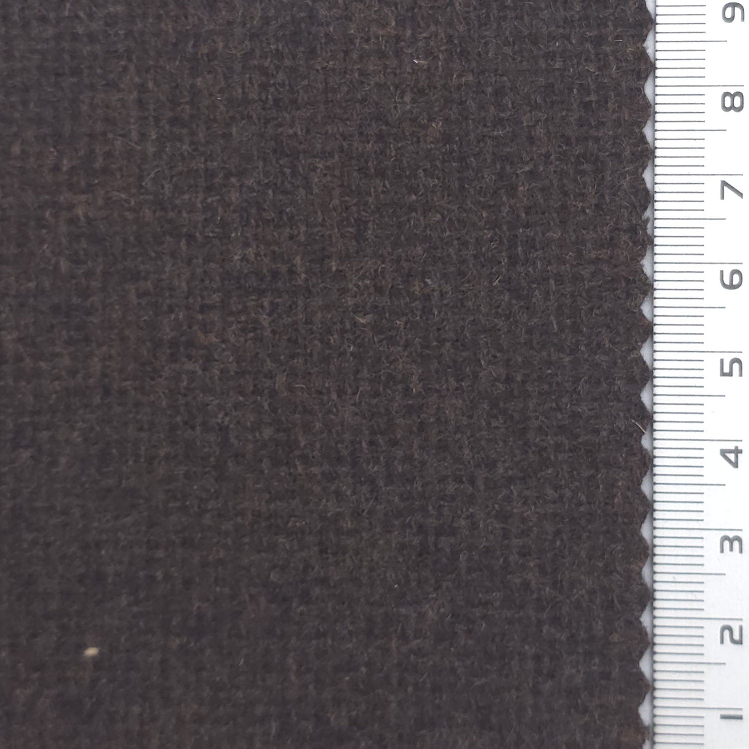 Tweed Wool Polyester Woven Fabric - FAB1965 - Dark Brown