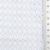 White Textured Mesh Poly Knit Fabric - FAB1848