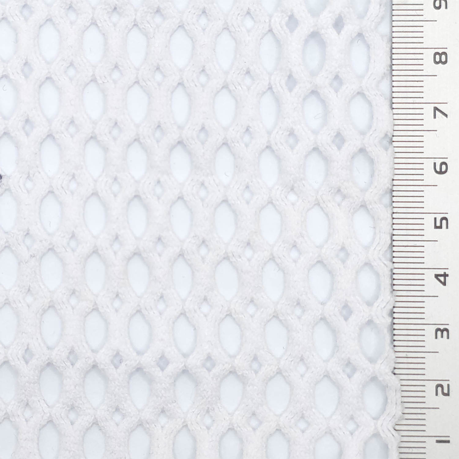 1.Navy-2.White-3.Black-4.Beige-Swatch - Textured Mesh Poly Knit Fabric - FAB 1848