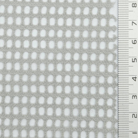 Solid Mesh Polyester Knit Fabric - FAB1802 - 1.Ivory-2.Light gray-3.Navy blue-4.White-5.Black 