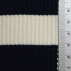 1 Inch Stripe Rib Cotton Spandex Knit Fabric - FAB1608 - 1.White/Black-2.White/Navy-3.White/Red-4.White/Blue-5.White/Blue-6.White/Pink-7.White/Grey-8.White/Green-9.White/Beige-10.White/Royal 