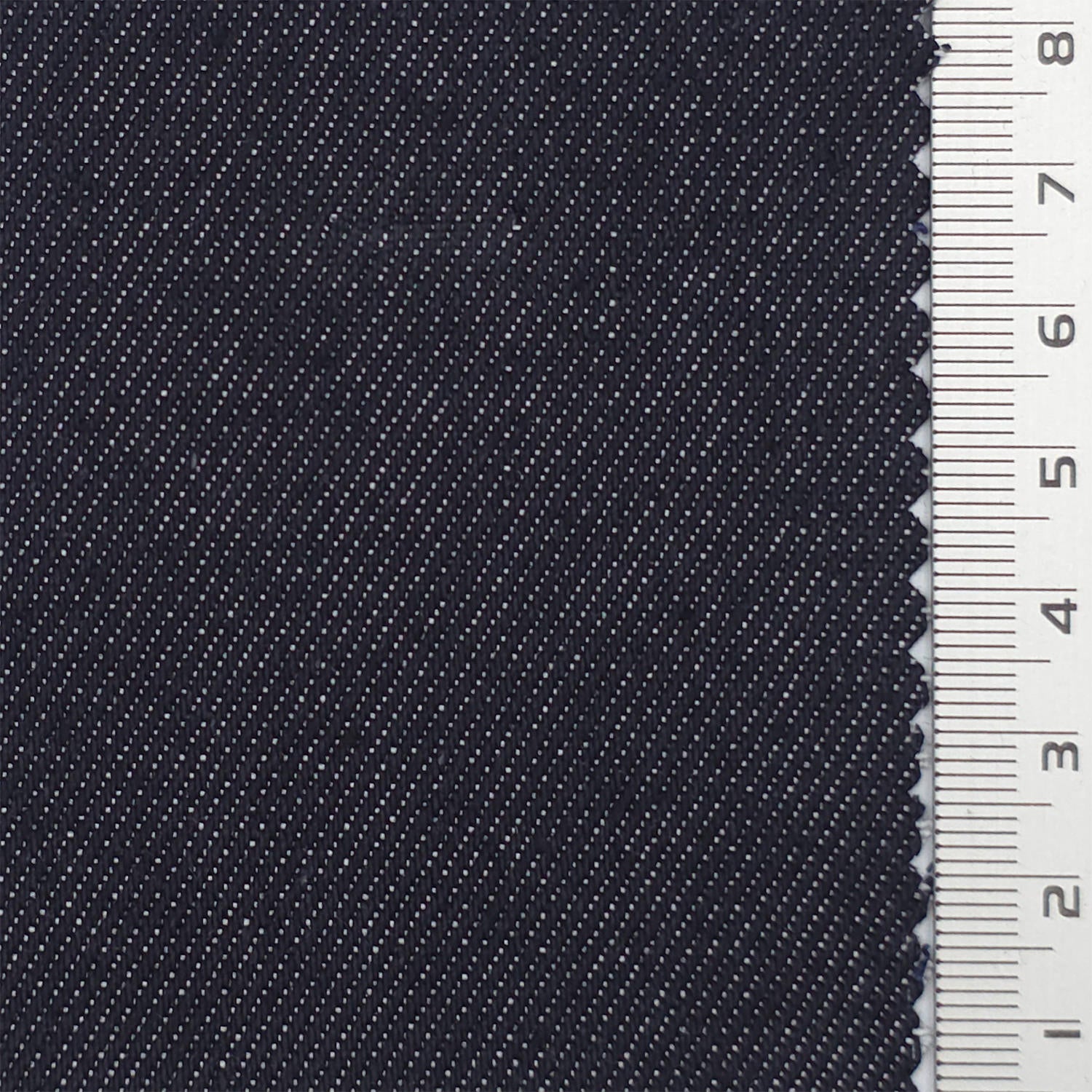 1.Navy Blue-2.Navy Black-3.Black-4.White-5.Charcoal Gray - Fake Denim Cotton Poly Woven Fabric - FAB 1838
