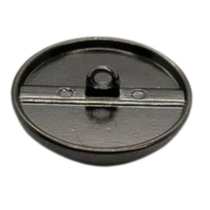 Black Nickel Flat Round Buttons, 15-25mm