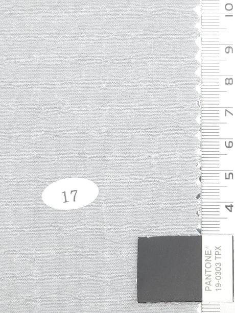 Solid Enzyme Recycled Slub Washing Polyester Rayon Cotton Woven Fabric - FAB1712 - 1.Soft Amber-2.Moon Mist-3.Cotton Seed-4.Pearl Bush-5.Ivory-6.White-7.Navy-8.Black 