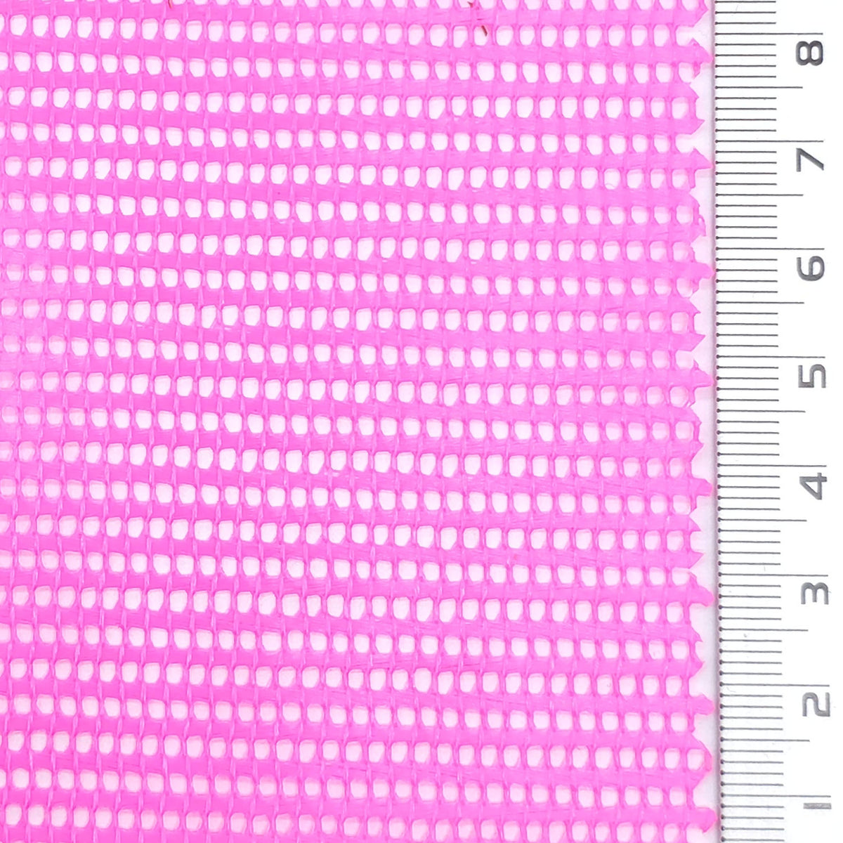 Resin Finished Rigid Nylon Mesh Knit Fabric - FAB1943 - Bright Pink