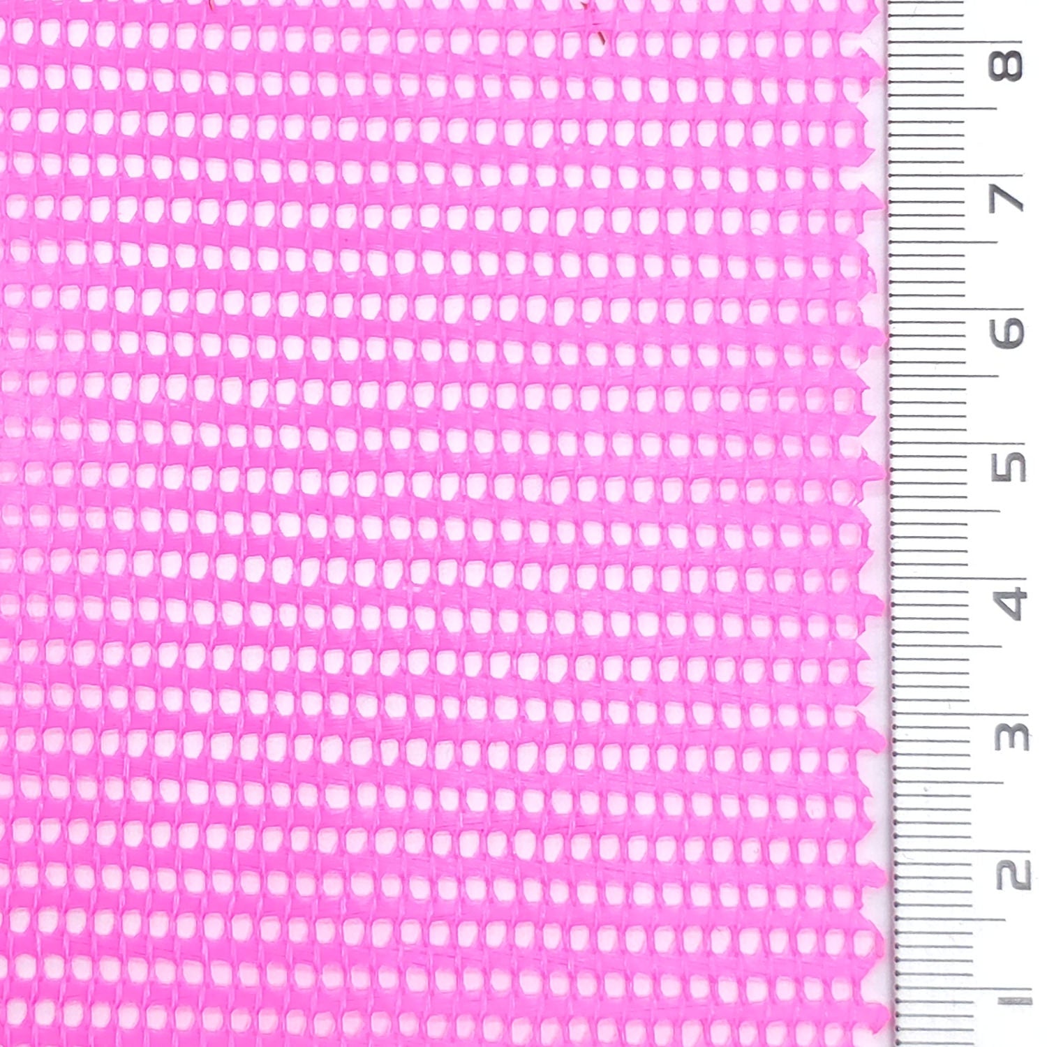 Resin Finished Rigid Nylon Mesh Knit Fabric - FAB1943 - Bright Pink