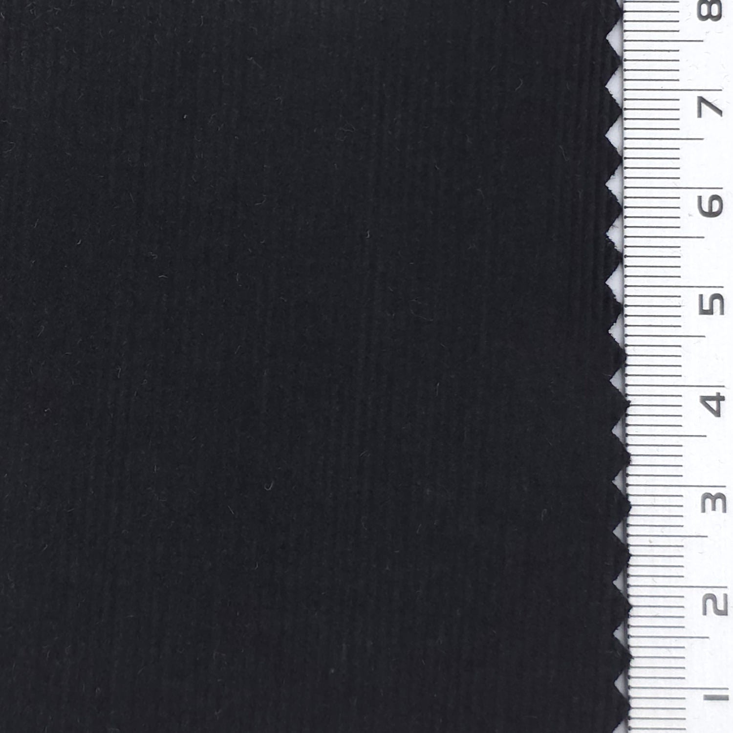 21 Wale Solid Corduroy Cotton Woven Fabric - FAB 1747 - V2-33: Black