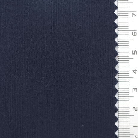 21 Wale Solid Corduroy Cotton Woven Fabric - FAB1747 - Dark navy