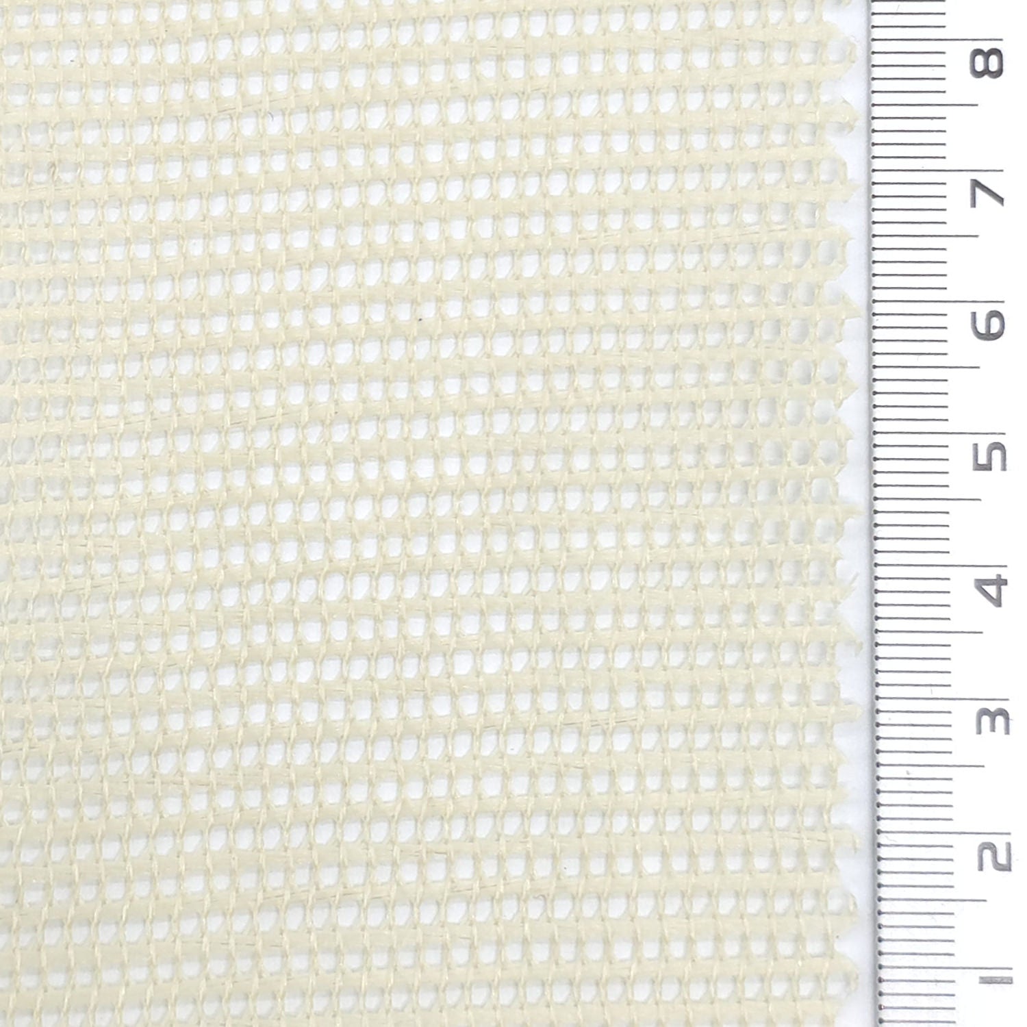 Resin Finished Rigid Nylon Mesh Knit Fabric - FAB1943 - Ivory