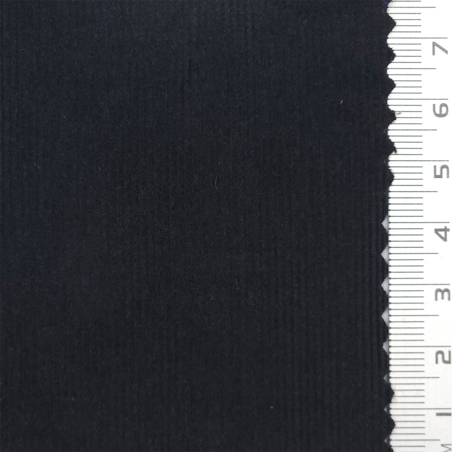 21 Wale Solid Corduroy Cotton Woven Fabric - FAB 1747 - 34.Black