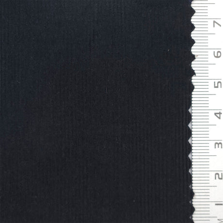 21 Wale Solid Corduroy Cotton Woven Fabric - FAB1747 - Black