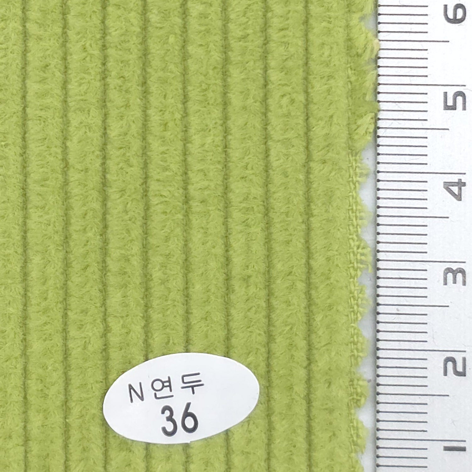 Lime - 6Wale Solid Corduroy Cotton Woven Fabric - FAB 1656
