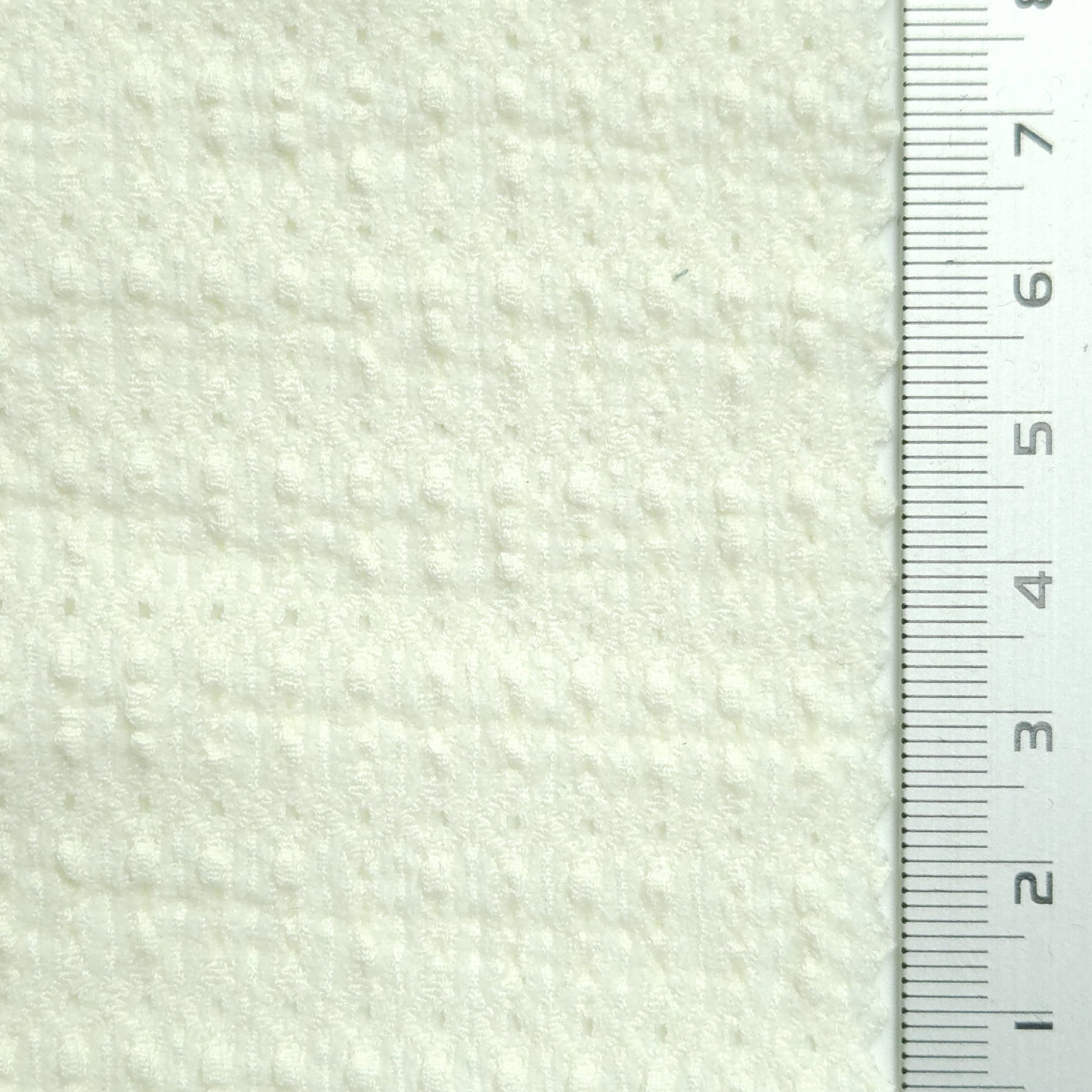 Novelty Polyester Spandex Knit Fabric - FAB 1433 - 3.Ivory