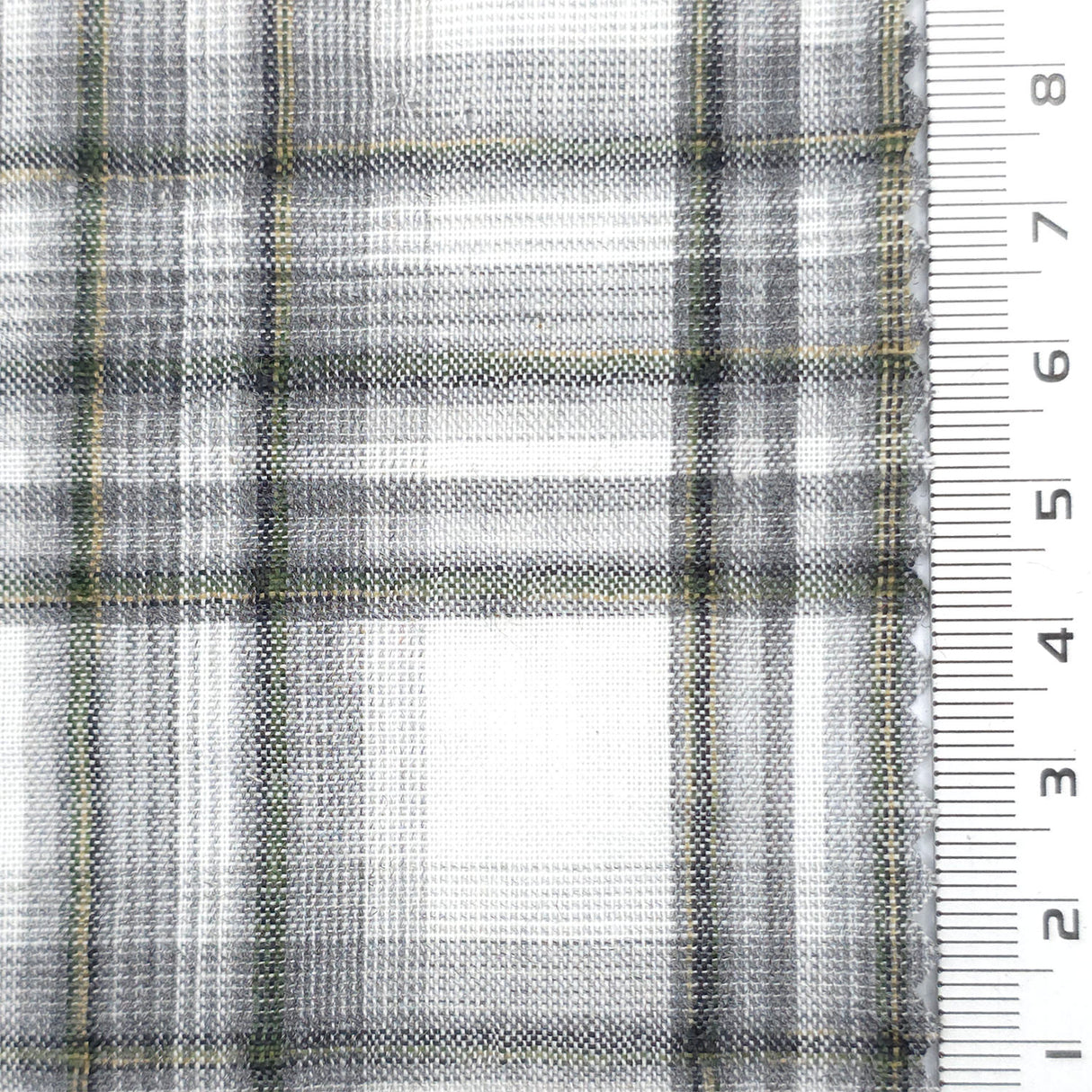 Black - Plaid Woven Cotton Fabric - FAB1860