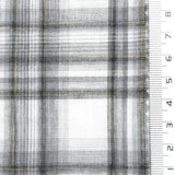 Black - Plaid Woven Cotton Fabric - FAB1860