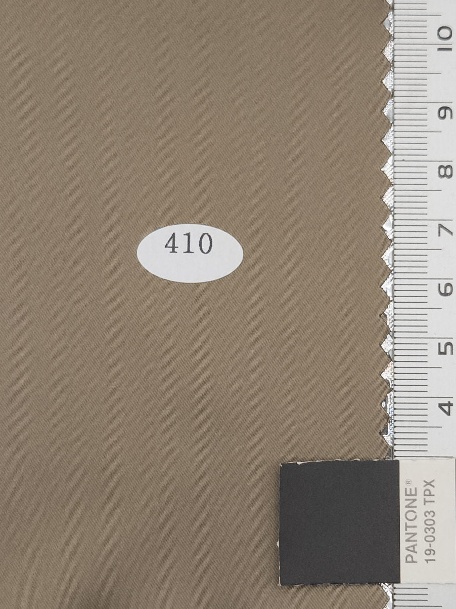 Solid Recycled Satin Spandex Polyester Woven Fabric - FAB1711 - Brownish Grey