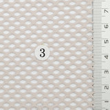 Net Solid Mesh Spandex Polyester Knit Fabric - FAB1803 - 1.Purple gray-2.Beige-3.Light pink gray-4.Light mint green-5.Light sky blue-6.White-7.Black 