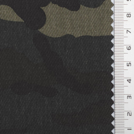 Black Sturdy Camouflage Cotton Woven Fabric - FAB1843