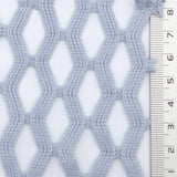 Light Blue Airy Zigzag Mesh Poly Knit Fabric - FAB1849