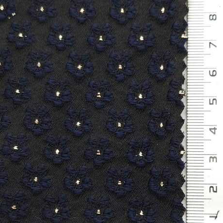 Floral Jacquard Metallic YarnDyed Polyester Woven Fabric - FAB1626 - 1.Red-2.Green-3.Navy-4.Black-5.Mint-6.Yellow-7.Pink-8.White 
