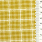 1: Dark Charcoal-2: Peach-3: Mustard Yellow-4: Golden Brown-5: Tan - Textured Lightweight Embroidered Plaid Poly Cotton Shirting Woven Fabric - FAB 1935