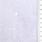 Star Foil Poly Knit Fabric - FAB1949 - Light Lavender