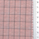 Tattersall Check Polyester Cotton Woven Fabric - FAB1969 - Dusty Rose