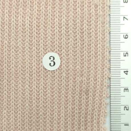 Pale Pink - Rib Knit Poly Fabric - FAB1855