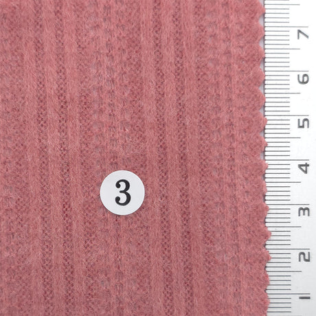 Dusty Rose - Brushed Rib Poly Rayon Knit Fabric - FAB1856