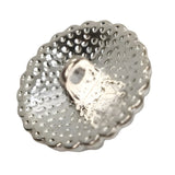 Elegant Crystal & Pearl Button, 18mm, Silver Setting, Flower Design, Fashion Accent - FBTN228 - Silver / 18mm 