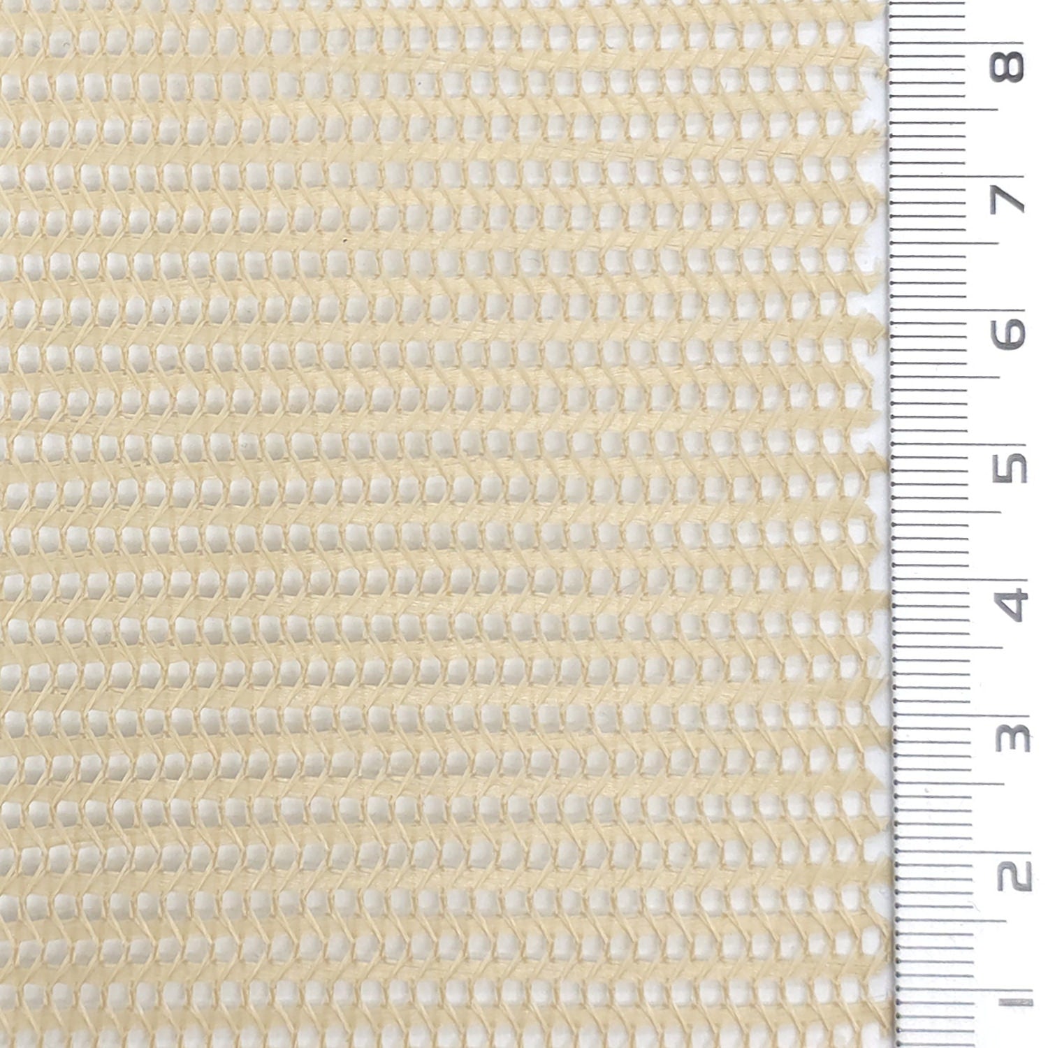 Resin Finished Rigid Nylon Mesh Knit Fabric - FAB1943 - Beige