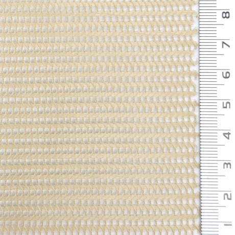 1: Off White-2: Coral Pink-3: Beige-4: Light Gray-5: Cream - Resin Finished Rigid Nylon Mesh Knit Fabric - FAB 1943