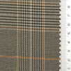 Glen Check YarnDyed Spandex Rayon Polyester Woven Fabric - FAB1769 - 1.Black and purple plaid-2.Olive green and Black plaid-3.Black and orange plaid-4.Light brown plaid-5.Black and blue plaid-6.Black and grey plaid 