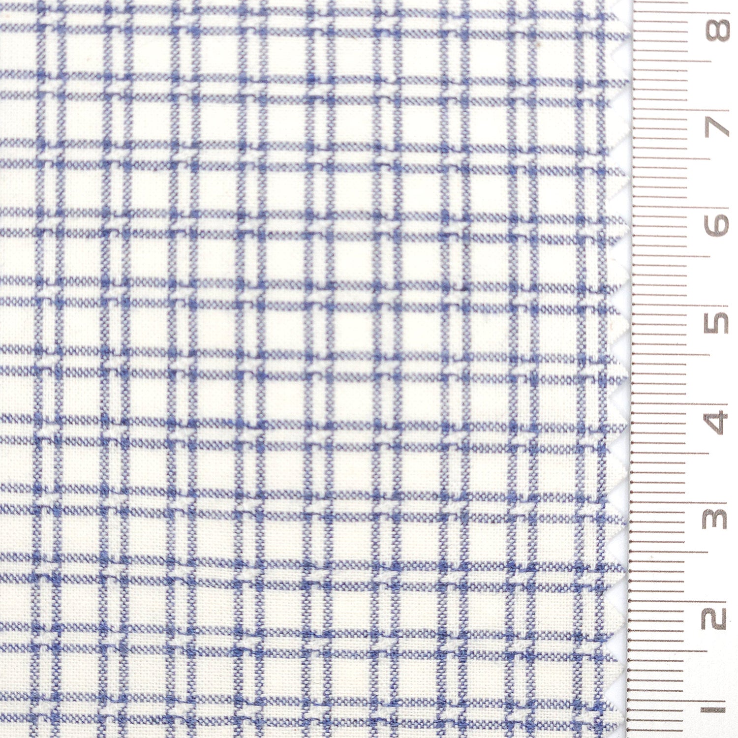 Windowpane Check YarnDyed Cotton Woven Fabric - FAB 1760 - 3.Light Blue